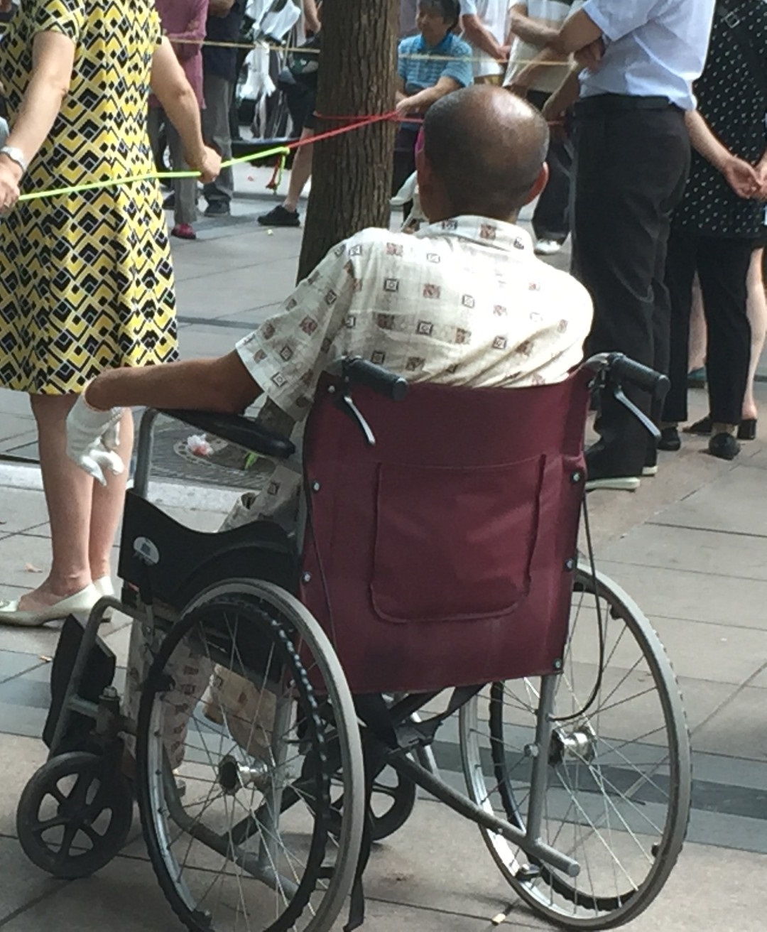     Man in a wheelchair